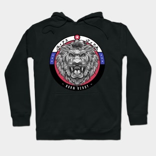 Born Ready Fighter Lion's Head Hoodie